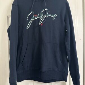 Jack & Jones Dark Blue Hoodie with Logo